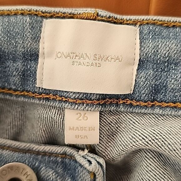 Jonathan Simkhai River‎ High Rise Straight Denim Size 26, Light Wash - Picture 13 of 13